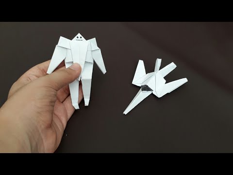 Kağıttan Transformers Yapımı( UÇAĞA DÖNÜŞEN ROBOT !)