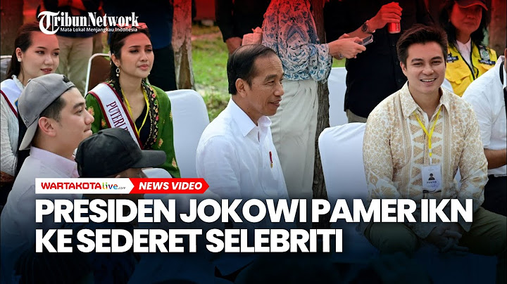 Kala Presiden Jokowi Pamerkan Progres Pembangunan IKN ke Sejumlah Artis dan Selebgram