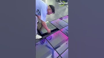Installing led dance floor is so easy #leddancefloor #djfloor #ledfloor #usa