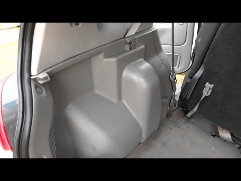 Шумоизоляция арок изнутри салона на Mazda Demio. Часть 1