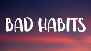 Video thumbnail of "Ed Sheeran - Bad Habits (Lyrics)"