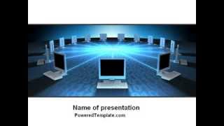 Networking Connection Star Type PowerPoint Template by PoweredTemplate.com