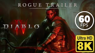 Diablo IV - Rogue Announce Trailer 8K 60 FPS (Enhanced with Neural Network AI)