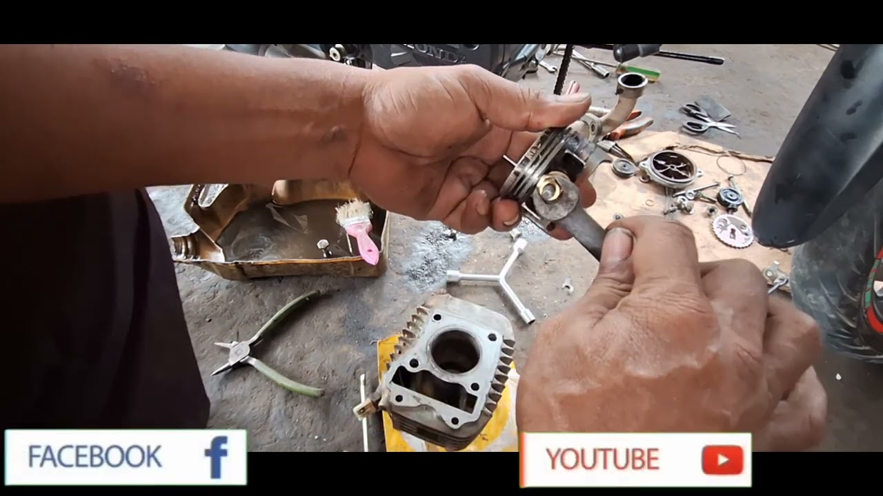 cara pres puston yang permanen.supra x injeksi.