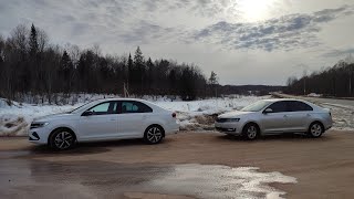 Разгон 0-100 Polo 2021 1.4DSG сток + Papid 1.6 АКПП шумка