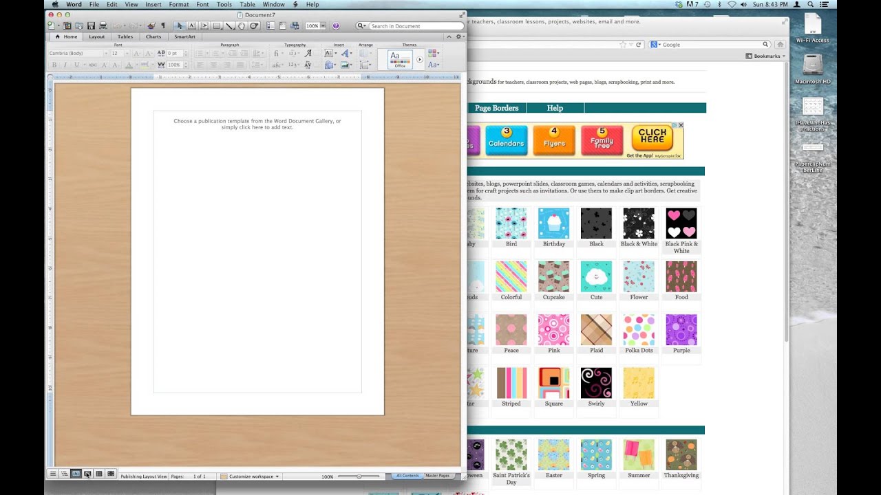 Add Background To A Word Doc On A Mac YouTube