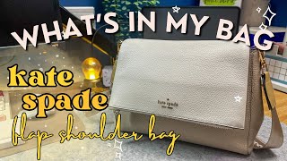 What’s in my Kate Spade Leila Flap Shoulder bag  | What fits inside | my everyday carry