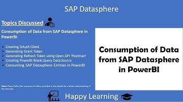 14 Consumption of Data from SAP Datasphere in PowerBI