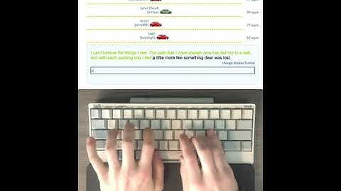 163 wpm HHKB speed typing ASMR