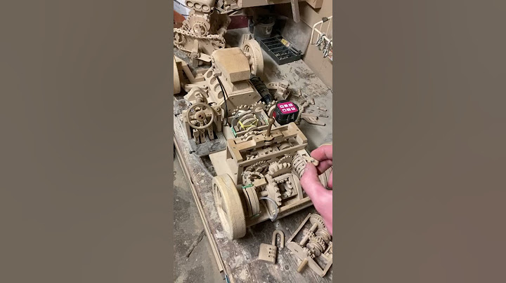 Working Car Model Made Of Wood #Shorts