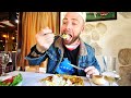 Awesome KOSOVO BREAKFAST!! Cheese & Pepper TAVA at River Bifurcation | Ferizaj, Kosovo