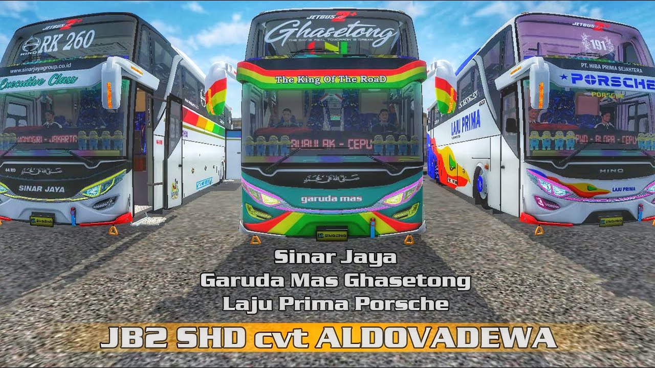 Garuda Mas Sinar Jaya Laju Prima Livery Mod Bus Jb2 Shd Cvt Aldovadewa Bussid Skin Youtube