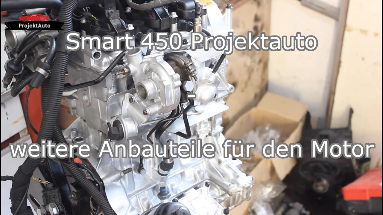 Smart 450 Projektauto - weitere Anbauteile für den Motor - YouTube