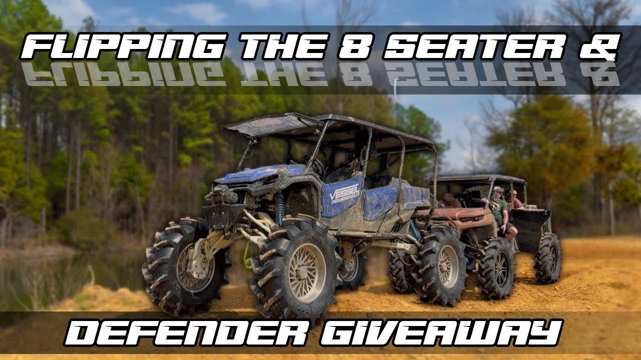 We FLIPPED The 8 Seater at Boggs and Boulders AND Gave Away Our 55k Defender