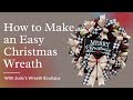 Christmas Wreath DIY | Merry Christmas Wreath | How to Make a Wreath | Curl Wreath Method