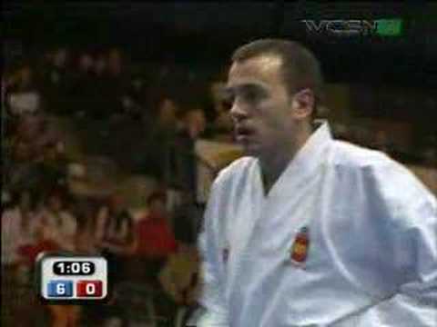 WORLD CHAMPIONSHIP OF KARATE 2006 TAMPERE FINLAND FINAL MEN KUMITE SPAIN vs BORSNIA