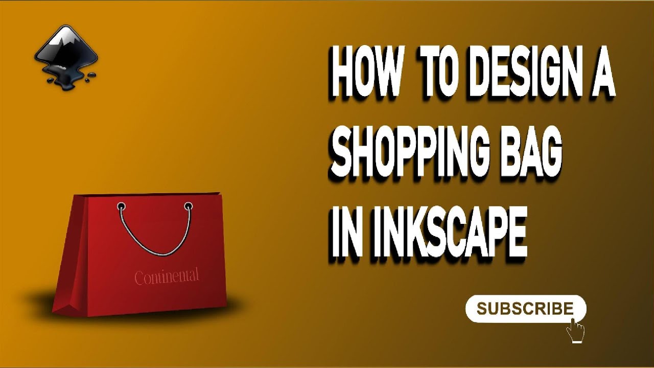 HOW TO DESIGN A SHOPPING BAG IN INKSCAPE #inkscape #photoshop # ...