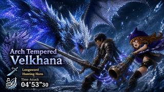 MHW:IB - Duo AT Velkhana (The Place Where Winter Sleep) - Long Sword Ft. Hunting Horn 04'53''30