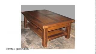 Hardwood coffee table