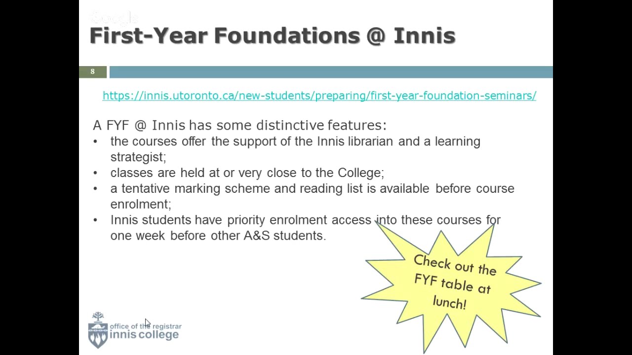 Academic Orientation Session: Selecting your courses - Life Sciences