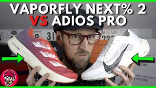 Nike Vaporfly Next% 2 vs Adidas Adizero Adios Pro | The king of the racing shoes in 2021? | eddbud