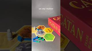 3d printed Replacement pieces for Catan board game #3dprinting
