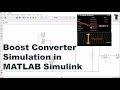 boost converter Simulation MATLAB Simulink