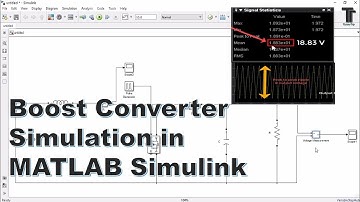 boost converter Simulation  MATLAB Simulink