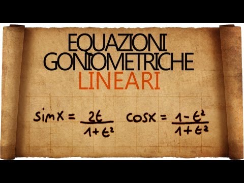 Equazioni e Disequazioni Goniometriche Lineari