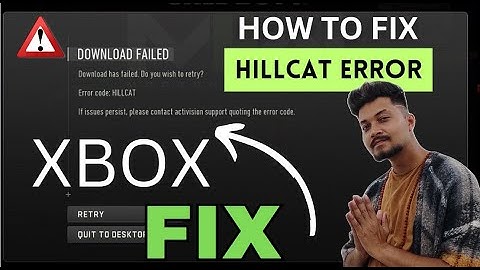 Warzone error code #HILLCAT fix ( XBOX ) | How to #fix hillcat error in #mw2 || by borntoplaygames