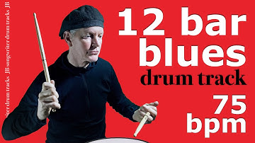 12 Bar Blues Shuffle Beat -75 bpm - Drum Backing Track - JB #37