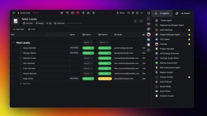 Take Control with the Advanced AI Agent Dashboard on Taskade! 🤖