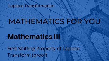 First Shifting Property of Laplace Transform | Unit 4 | M3