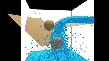 4K SPH Python+Taichi. 100K particles. Study of a falling sand simulation. Walls with Taichi