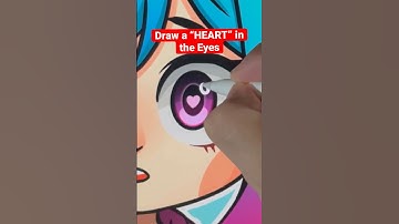 Draw a HEART in the Eyes #drawing #anime #procreate