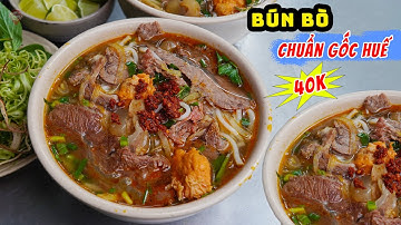 Bất Ngờ Tô Bún Bò Huế Chuẩn Gốc Huế Của Chị Gái Mê Bún Bò