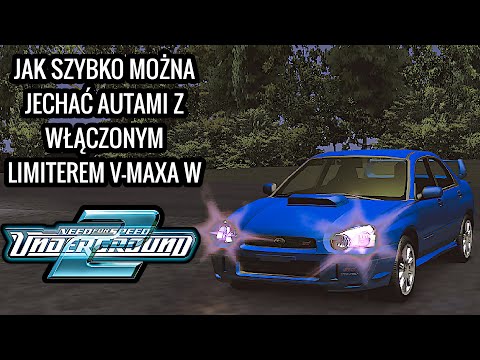 Jak szybko można jechać autami z włączonym limiterem v-maxa w NFS Underground 2?