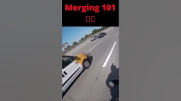 How not to merge - Craziest Car Crash - Driving Fail #shorts 🤣