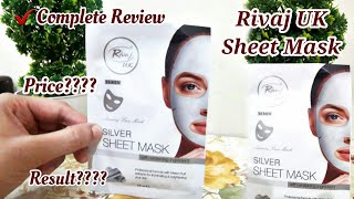 RIVAJ UK SILVER SHEET MASK REVIEW | HOW TO USE | SKIN CARE PRODUCT | GLOWING SKIN| GLAMREVIEWS|