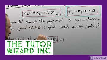 Mathematical Modelling 2.3.2 - Solving Second Order Difference Equations