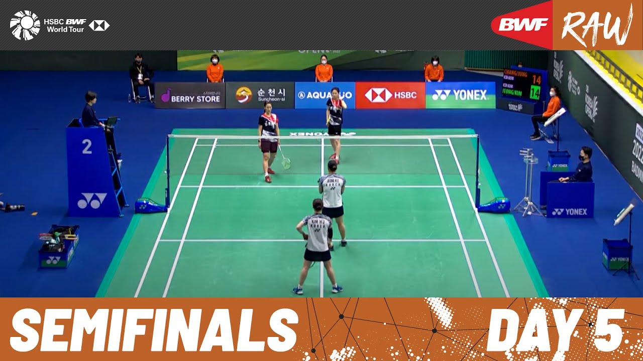 Korea Open Badminton Championships 2022 Day 5 Court 2 Semifinals