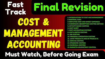 Final Revision - Cost and Management Accounting | Mahatransco LDC Account | KDMC 2025