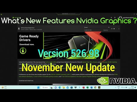 How To Update Nvidia Graphics Card And New Features This Update || Version 526.98,November RTX 4080