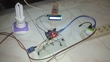 Rangkaian On/Off Lampu dengan IR Sensor, Arduino dan LCD 16x2