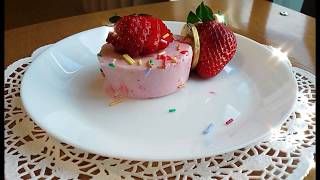 Strawberry Mousse (No Egg - No Bake)