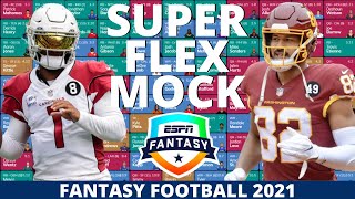 2021 Fantasy Football SuperFlex Mock Draft (2 QB) - 12 Team Mock Draft