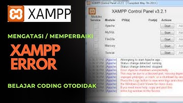 Mengatasi / Memperbaiki XAMPP error