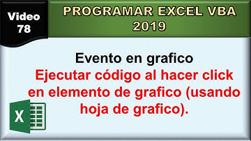 78 excel vba 2019: Evento en grafico (grafico clickeable con con hoja de grafico)