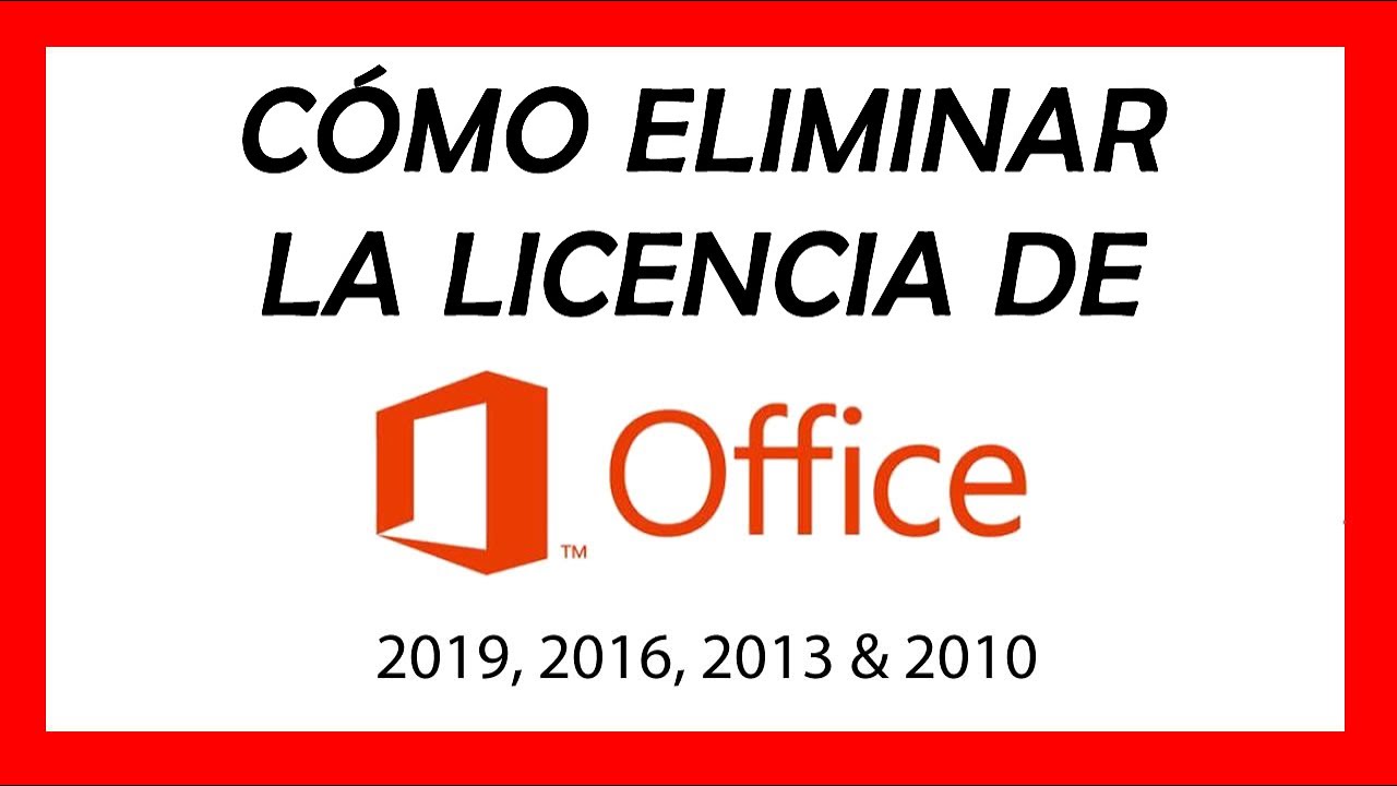 ✓ QUITAR CLAVE del producto DE OFFICE |? Cómo ELIMINAR y Desactivar  LICENCIA de Microsoft OFFICE - YouTube