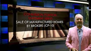 CAR Legal Bites - Sale of Manufactured Homes by Brokers (CP10)